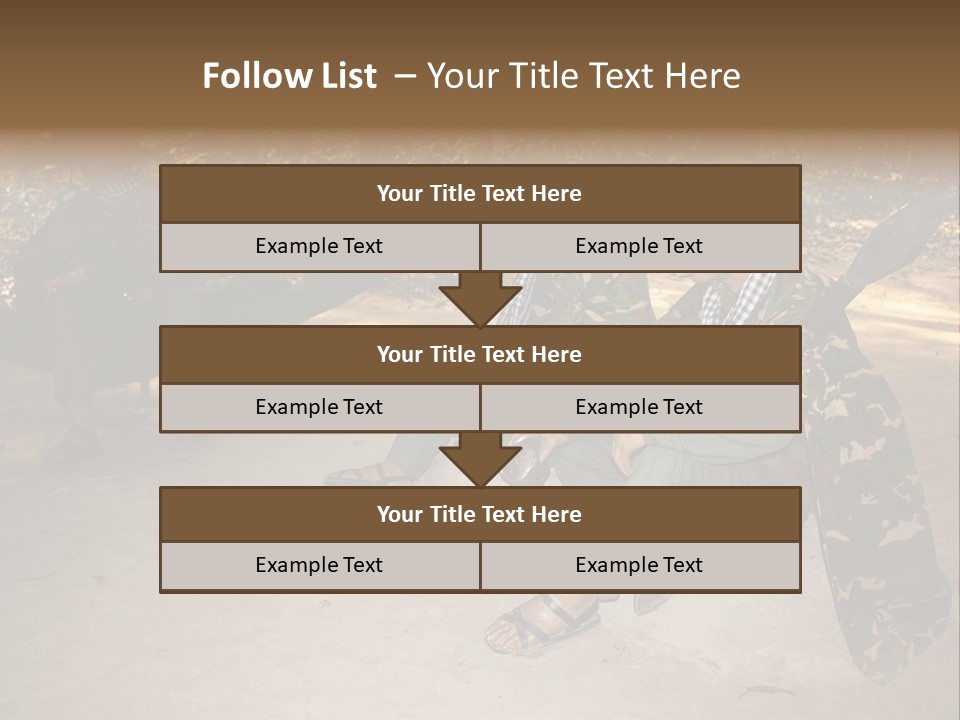 Design Army Object PowerPoint Template