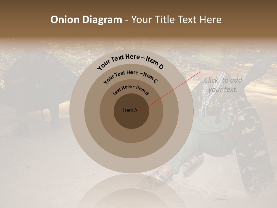 Design Army Object PowerPoint Template