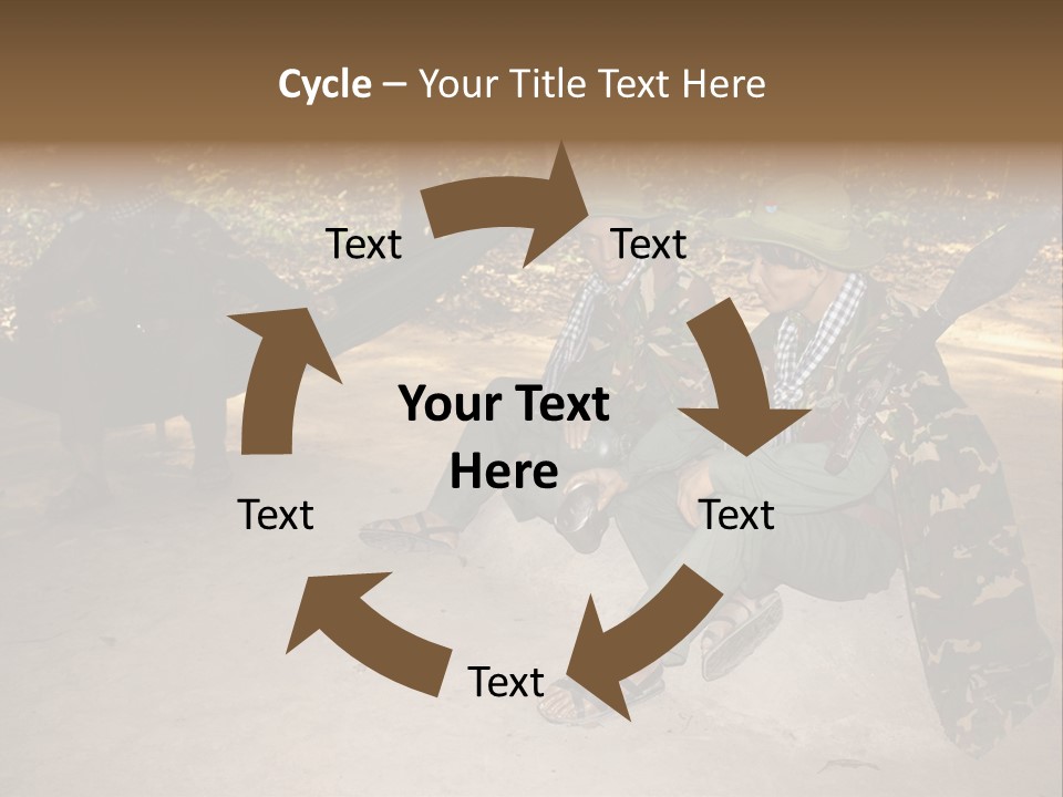 Design Army Object PowerPoint Template
