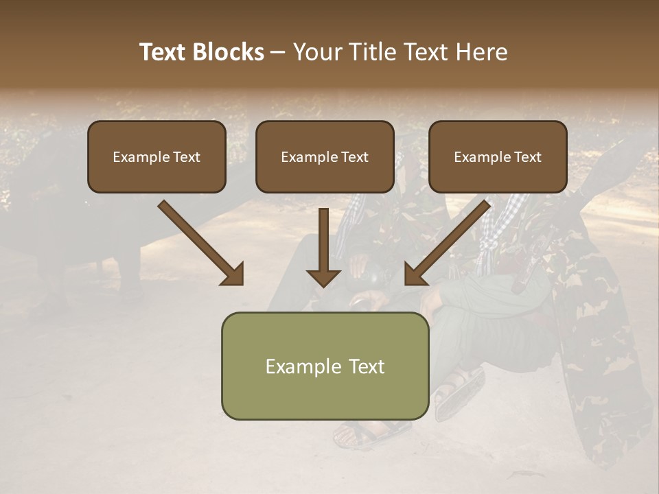 Design Army Object PowerPoint Template