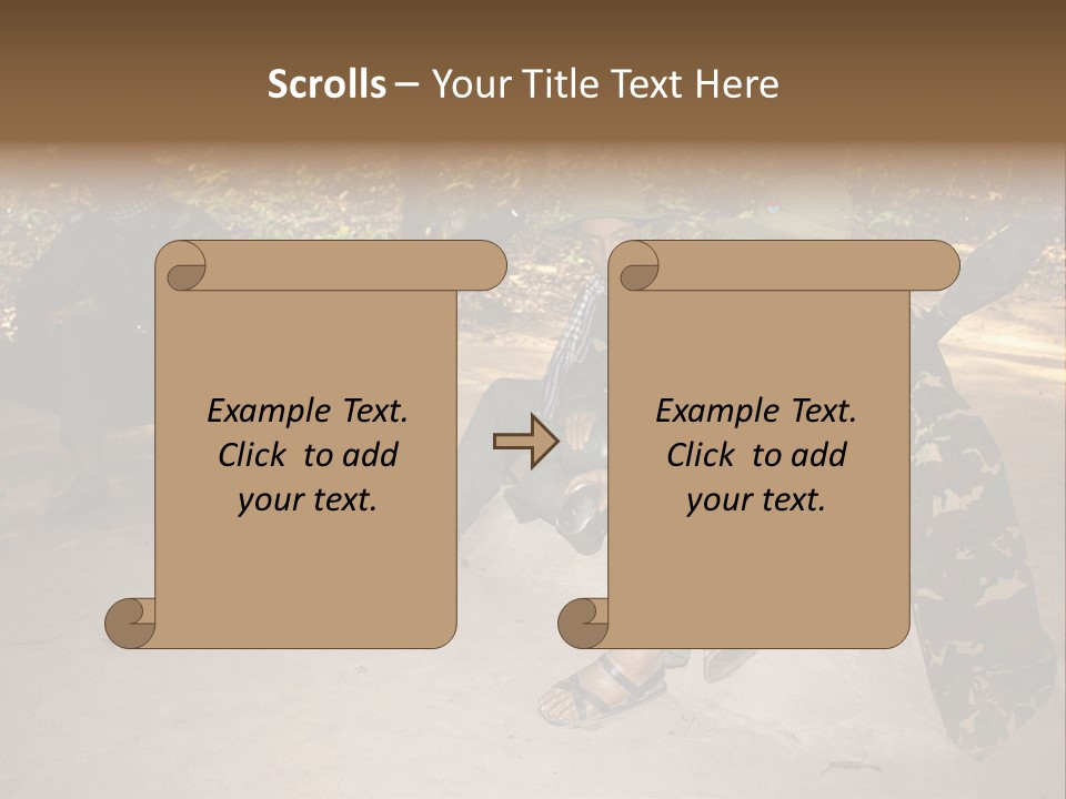 Design Army Object PowerPoint Template