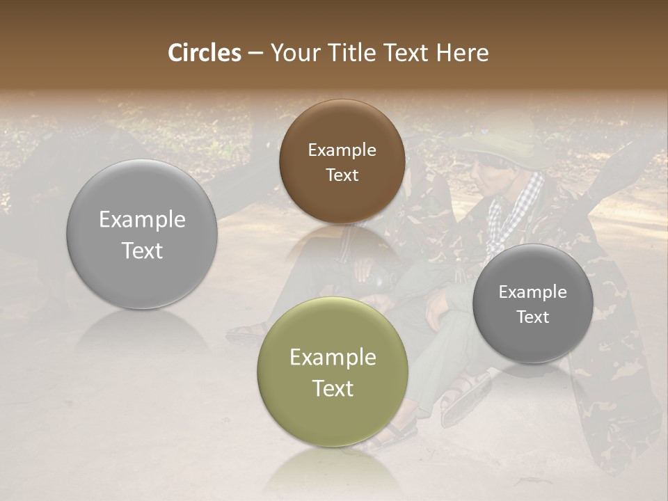 Design Army Object PowerPoint Template