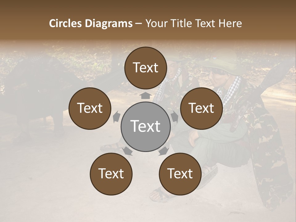 Design Army Object PowerPoint Template