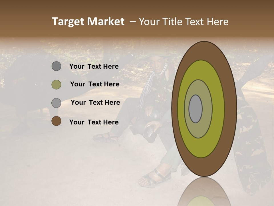 Design Army Object PowerPoint Template