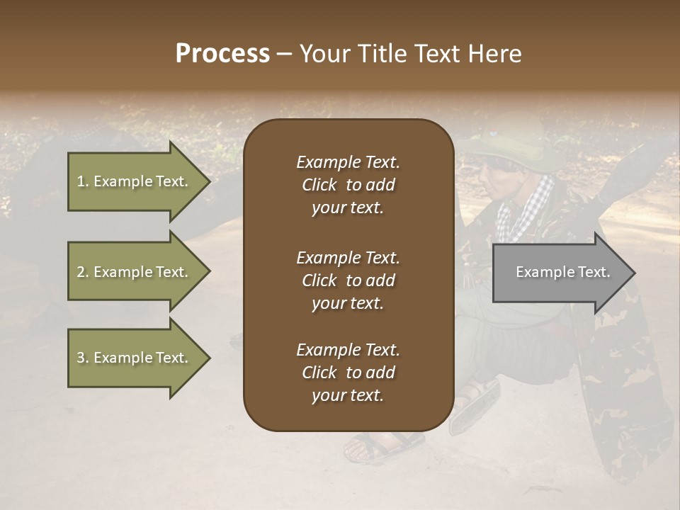 Design Army Object PowerPoint Template