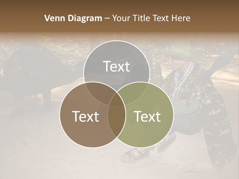 Design Army Object PowerPoint Template