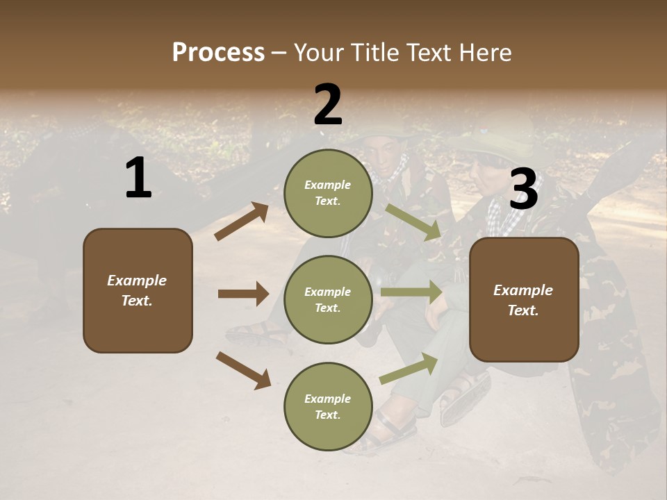 Design Army Object PowerPoint Template