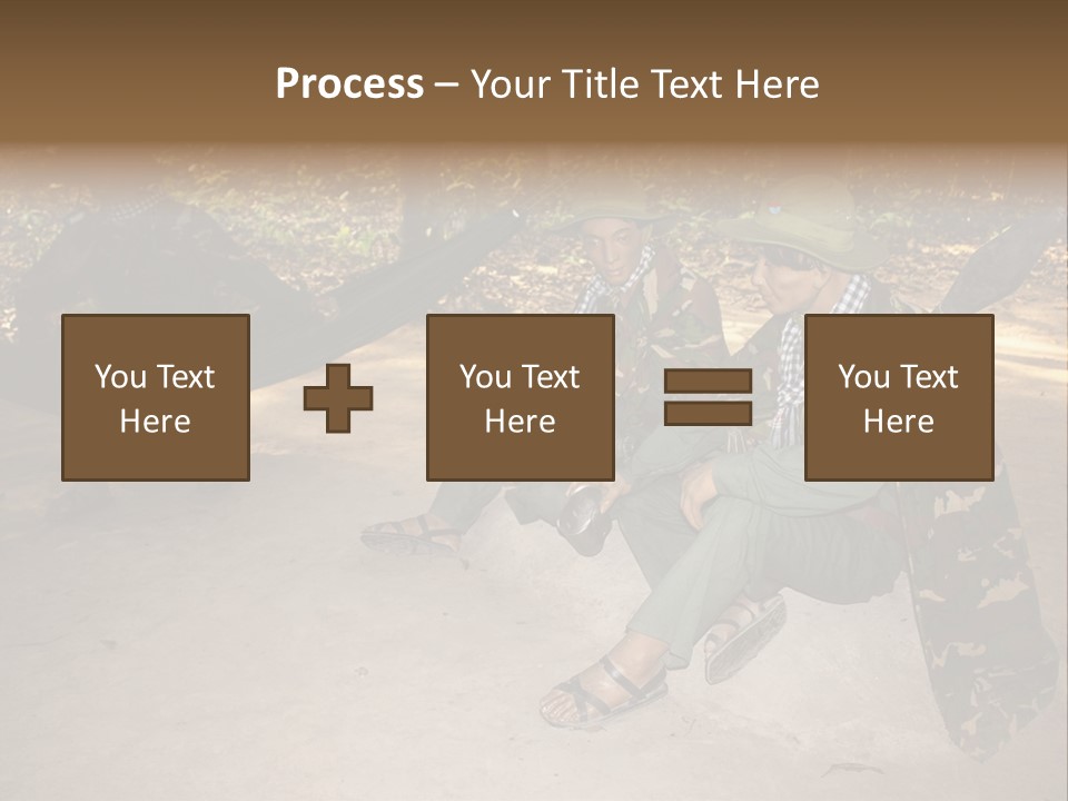 Design Army Object PowerPoint Template