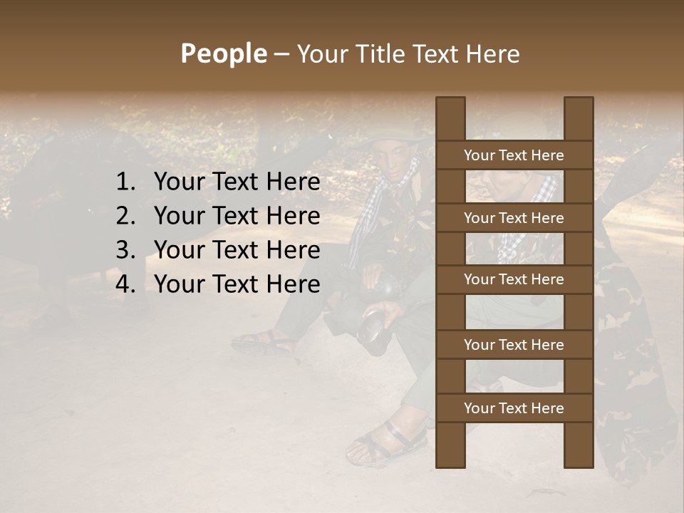 Design Army Object PowerPoint Template