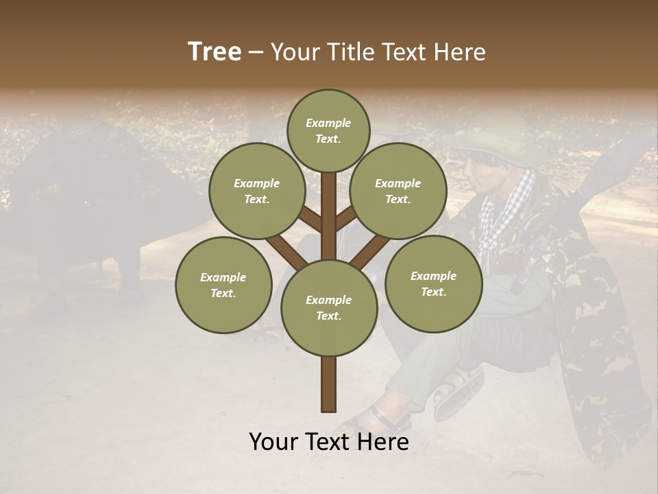 Design Army Object PowerPoint Template