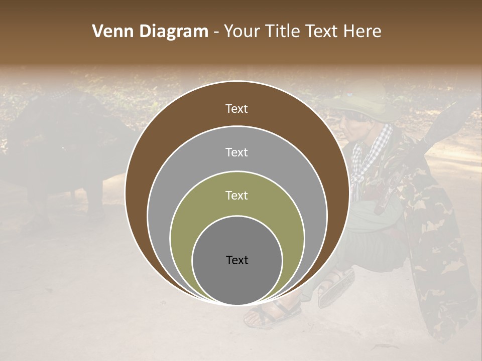 Design Army Object PowerPoint Template