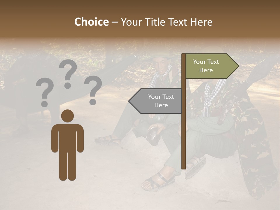 Design Army Object PowerPoint Template