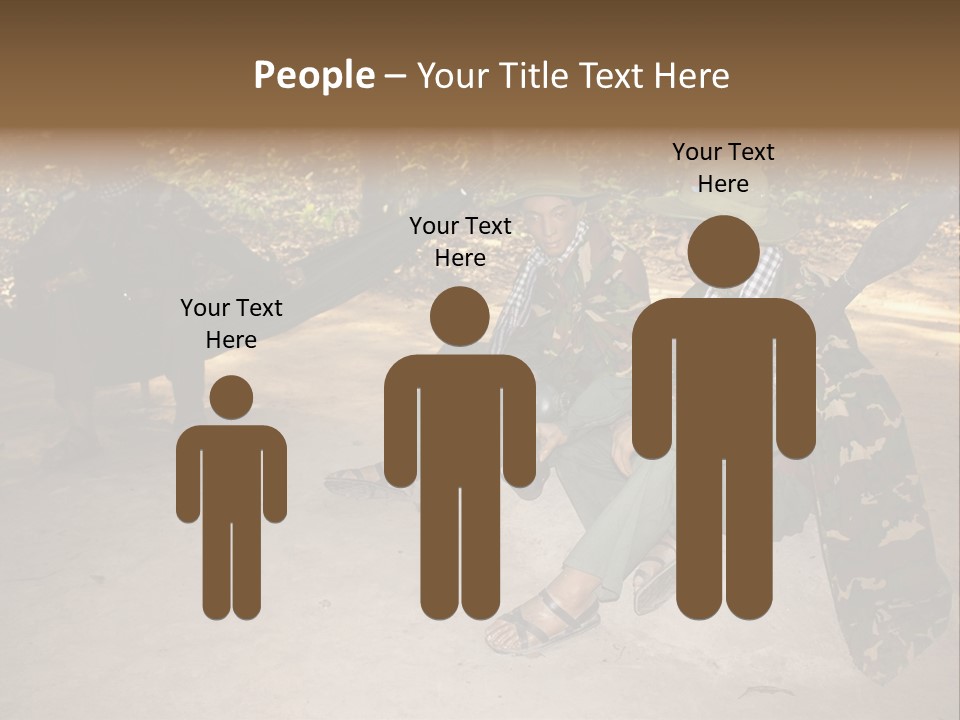 Design Army Object PowerPoint Template