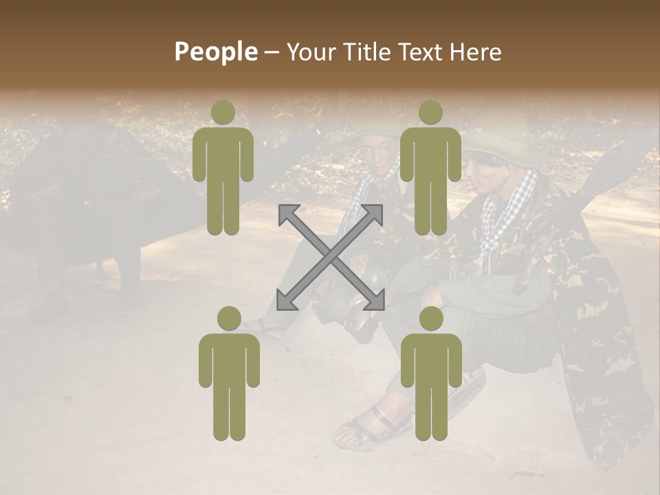 Design Army Object PowerPoint Template