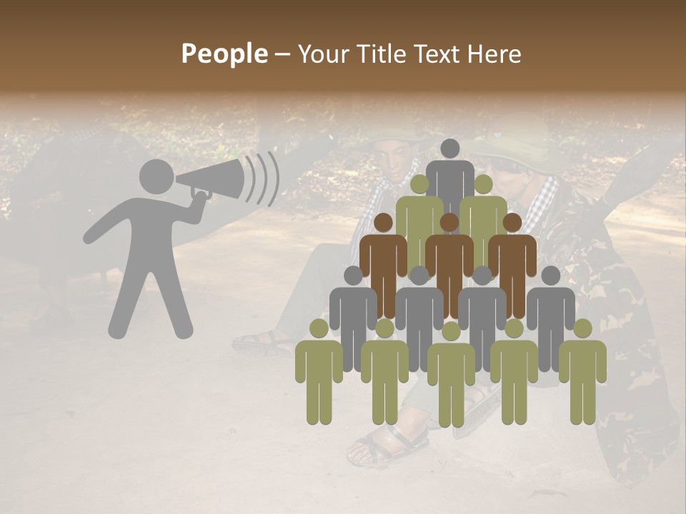 Design Army Object PowerPoint Template