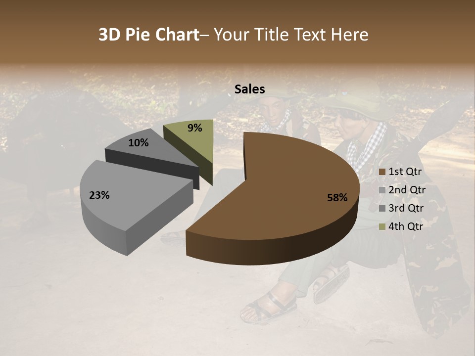 Design Army Object PowerPoint Template
