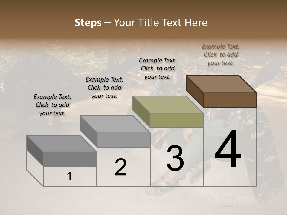 Design Army Object PowerPoint Template