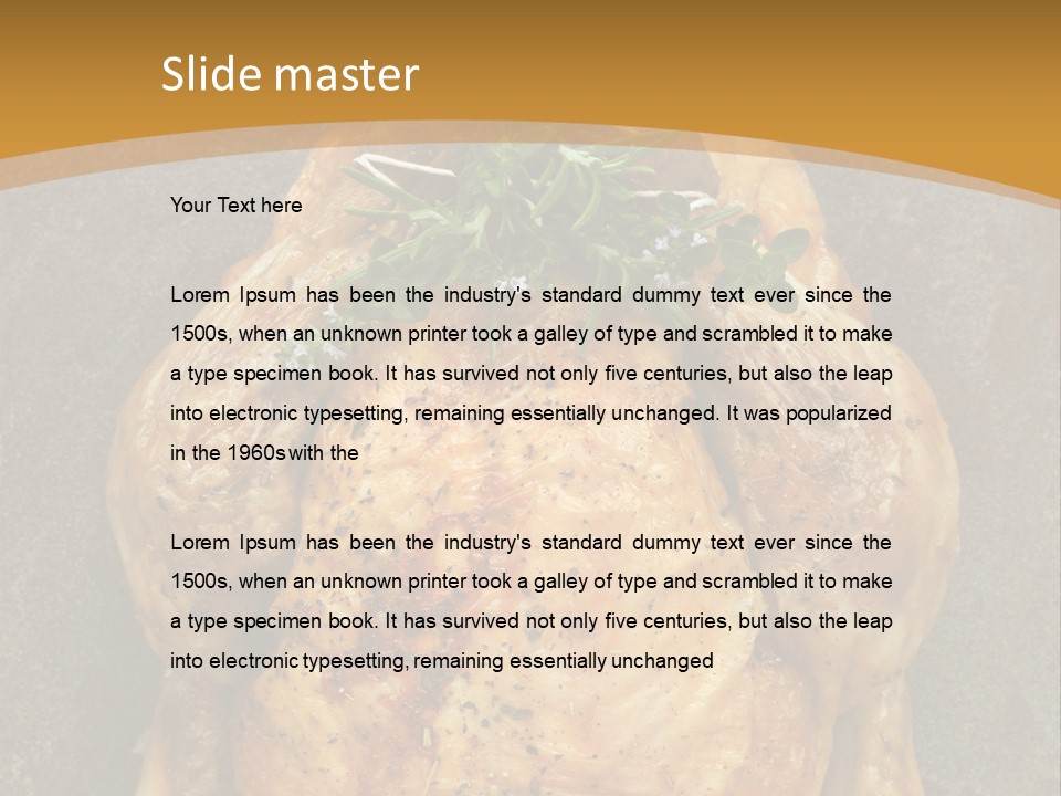 Juicy Grilled Golden PowerPoint Template