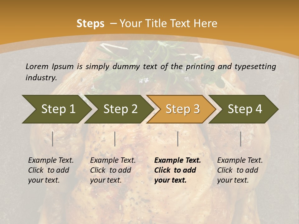 Juicy Grilled Golden PowerPoint Template