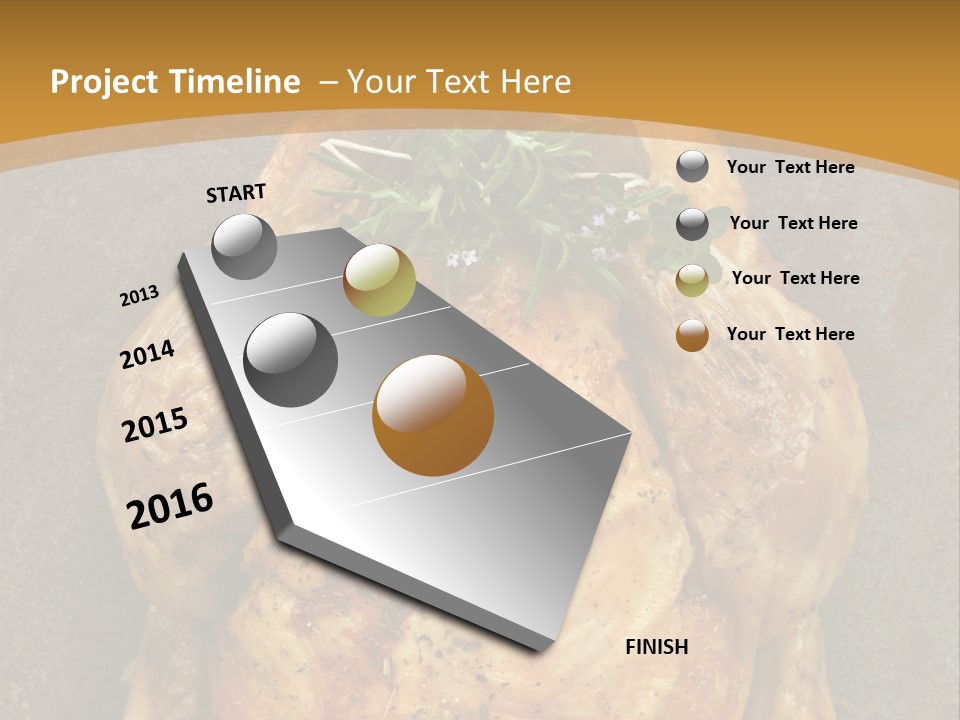Juicy Grilled Golden PowerPoint Template