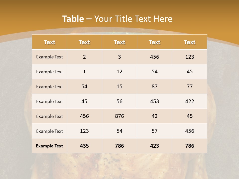 Juicy Grilled Golden PowerPoint Template