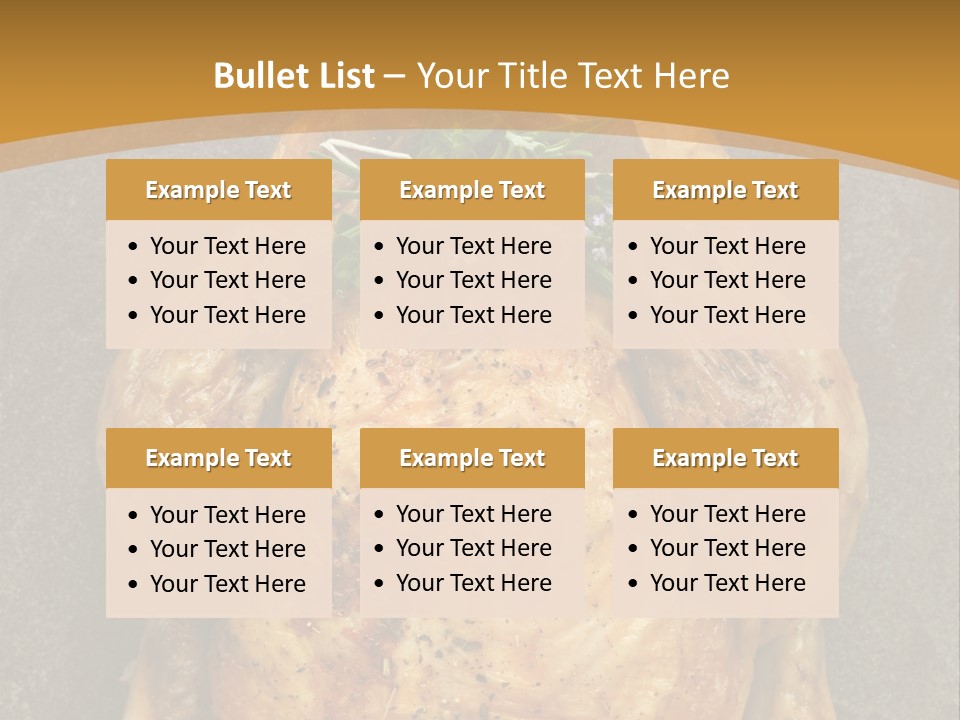 Juicy Grilled Golden PowerPoint Template