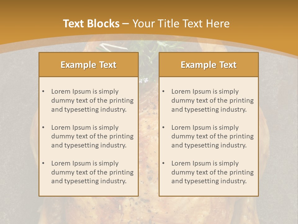 Juicy Grilled Golden PowerPoint Template