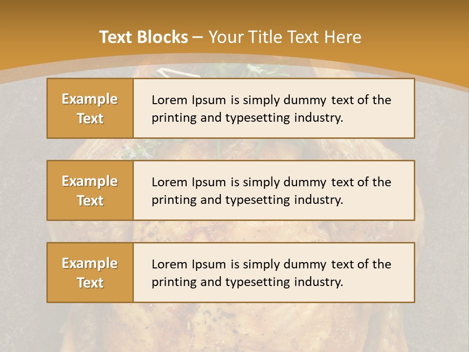 Juicy Grilled Golden PowerPoint Template