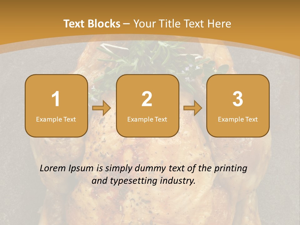 Juicy Grilled Golden PowerPoint Template