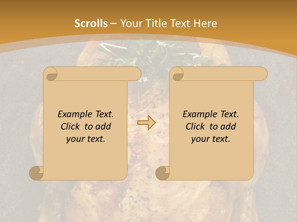 Juicy Grilled Golden PowerPoint Template