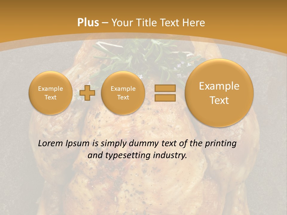 Juicy Grilled Golden PowerPoint Template