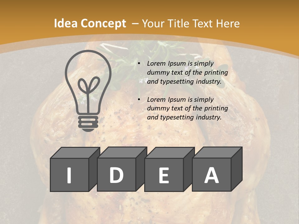 Juicy Grilled Golden PowerPoint Template