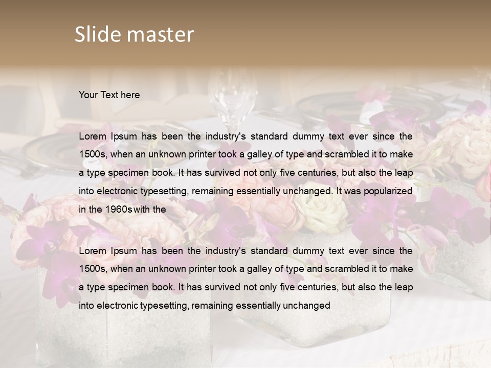 Cater Place Banquet PowerPoint Template