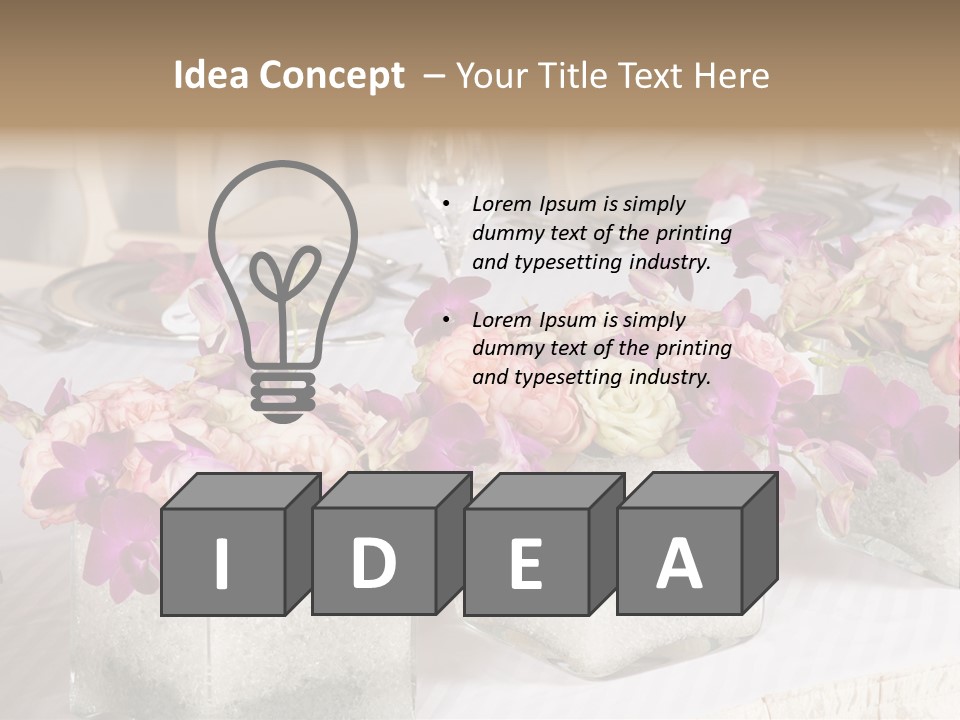 Cater Place Banquet PowerPoint Template