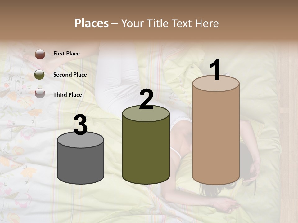 Young Happiness Awake PowerPoint Template