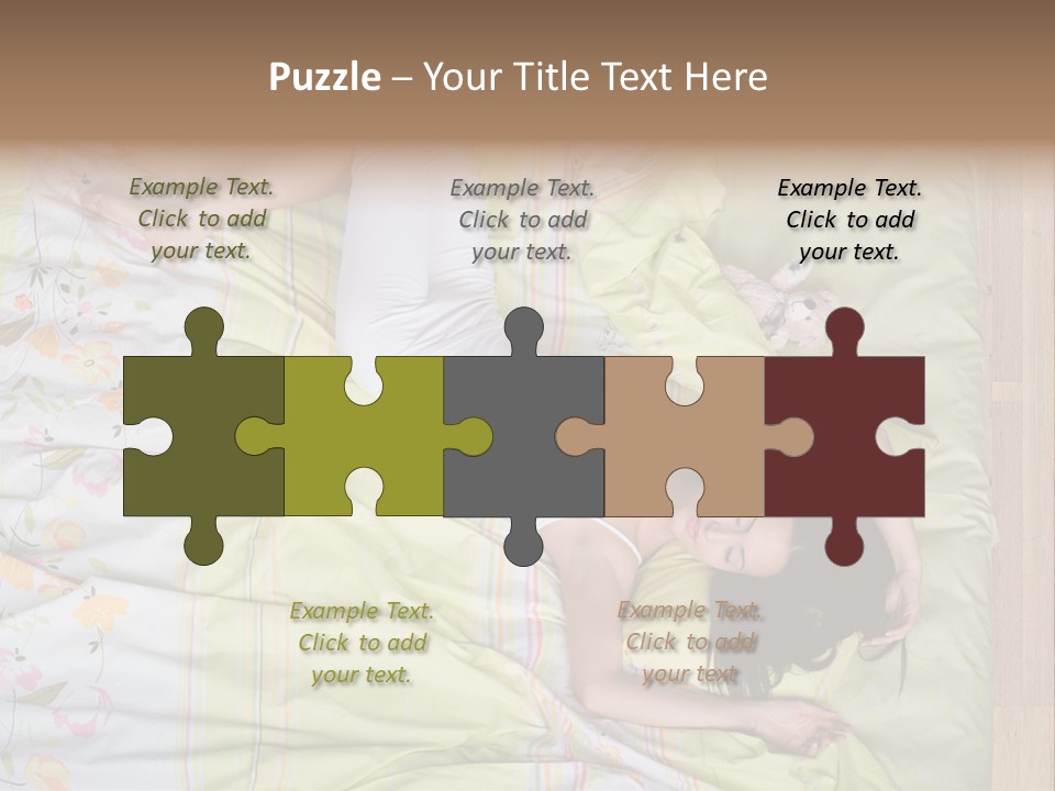 Young Happiness Awake PowerPoint Template