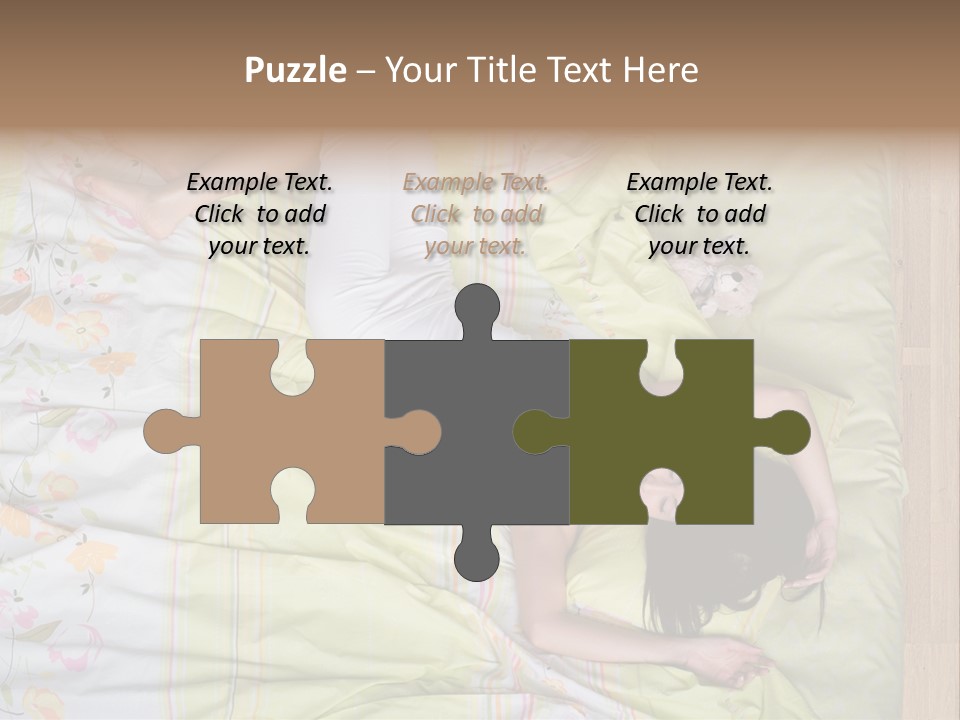 Young Happiness Awake PowerPoint Template