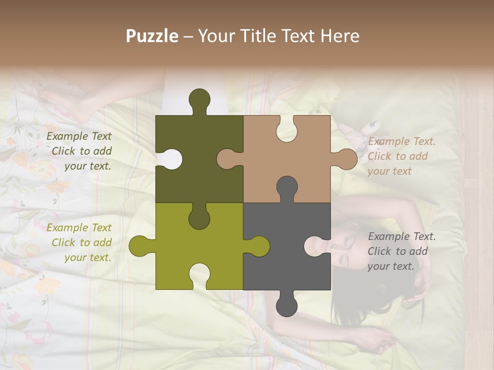 Young Happiness Awake PowerPoint Template