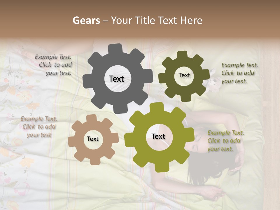 Young Happiness Awake PowerPoint Template