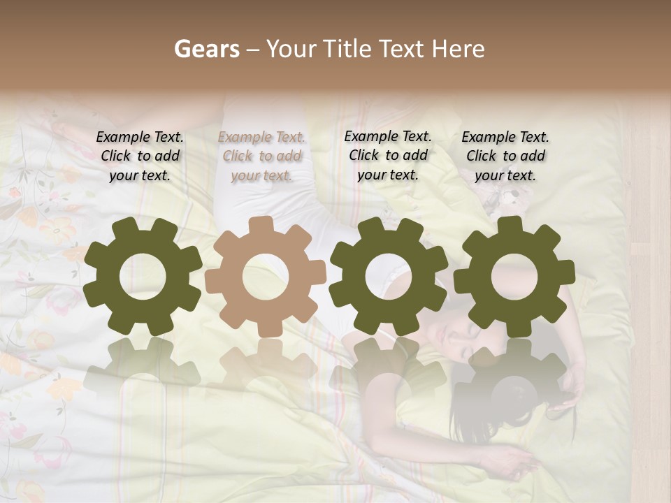 Young Happiness Awake PowerPoint Template