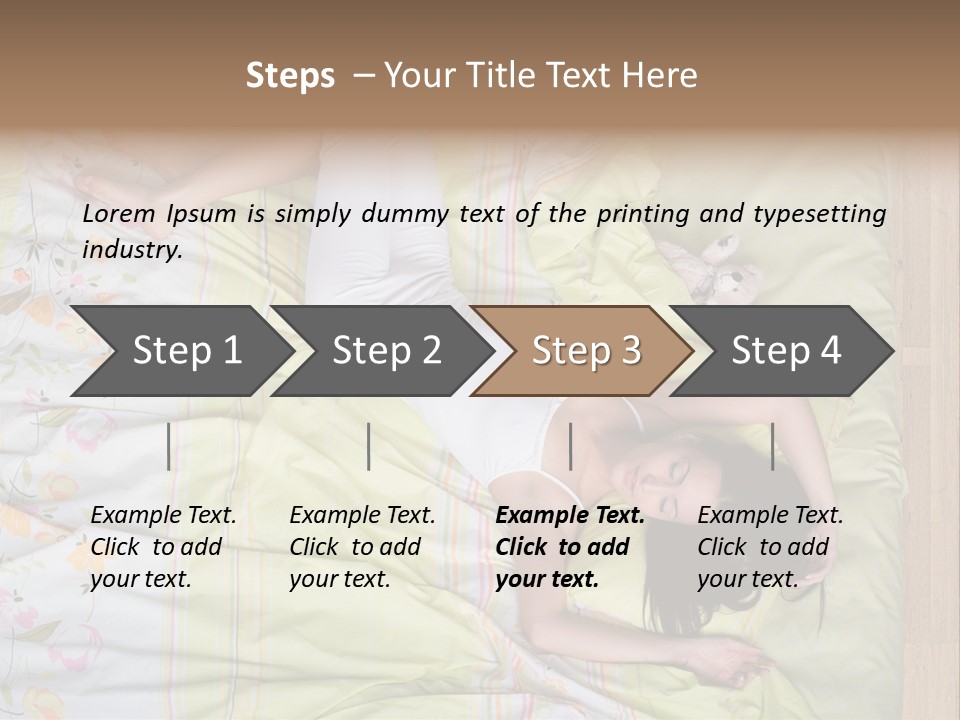 Young Happiness Awake PowerPoint Template
