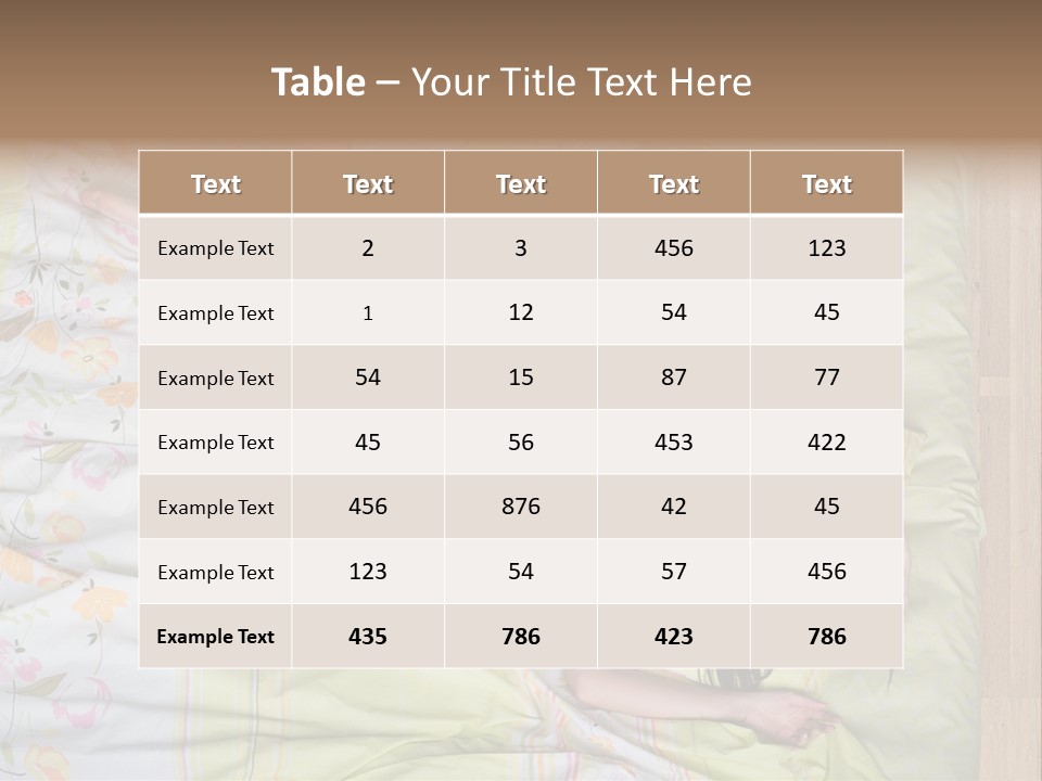 Young Happiness Awake PowerPoint Template