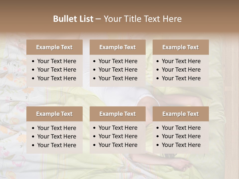 Young Happiness Awake PowerPoint Template