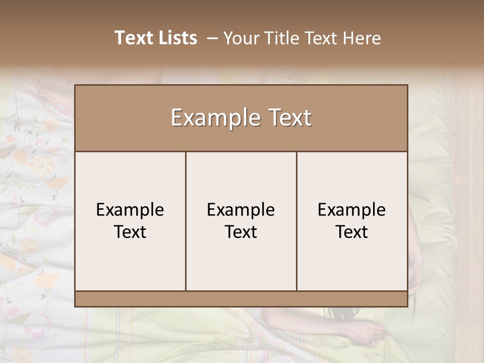 Young Happiness Awake PowerPoint Template