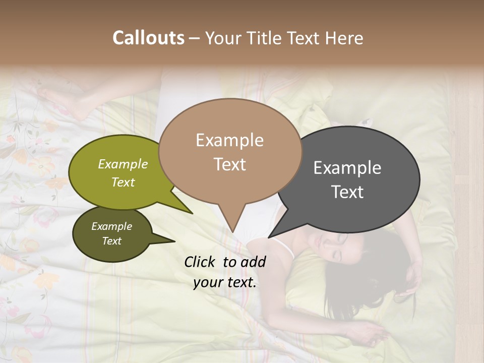 Young Happiness Awake PowerPoint Template