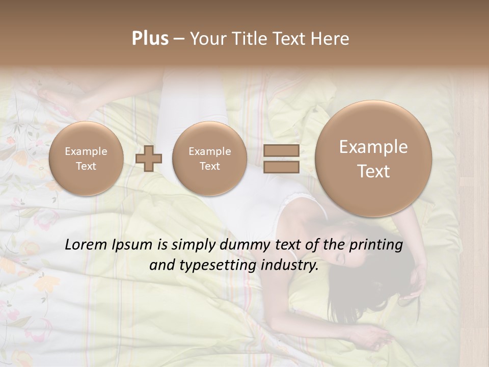 Young Happiness Awake PowerPoint Template