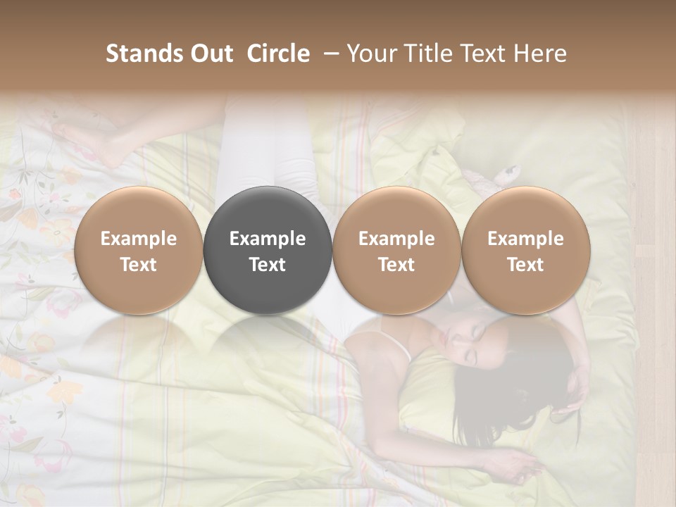 Young Happiness Awake PowerPoint Template