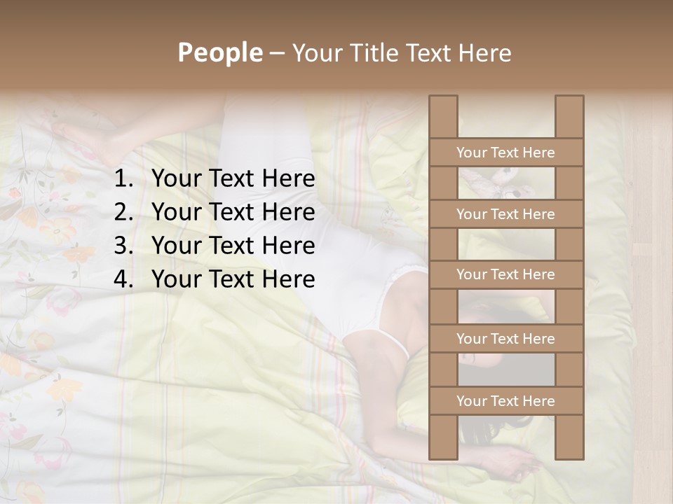 Young Happiness Awake PowerPoint Template