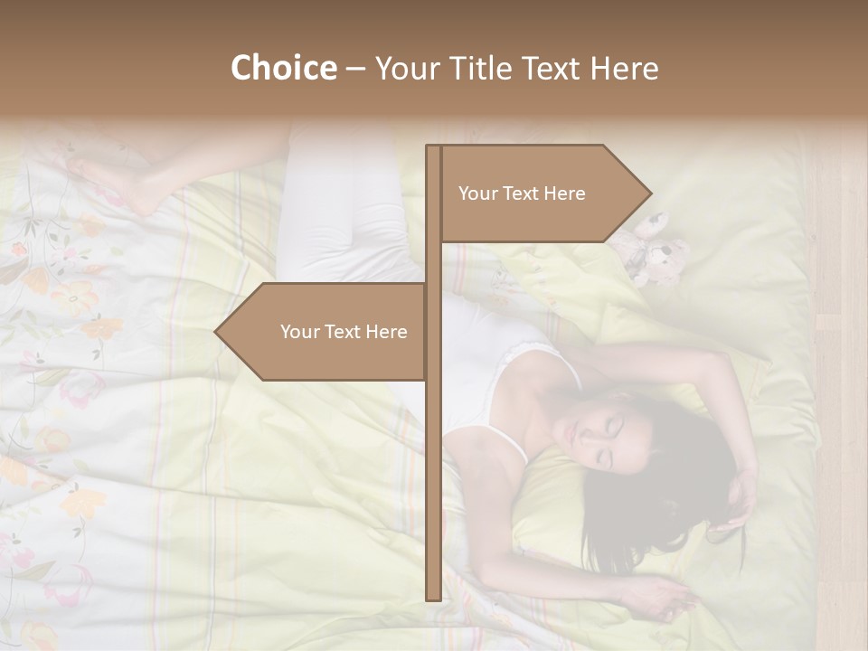 Young Happiness Awake PowerPoint Template