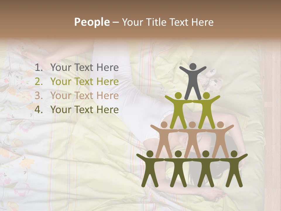 Young Happiness Awake PowerPoint Template